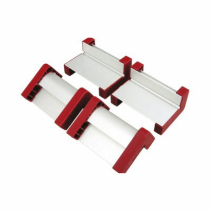 Perfiles para juego de abrazaderas. 4 unidades. longitud de 12 cm