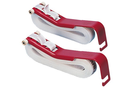 Hebilla para las abrazaderas, incl. cinta de sujeción de 5m