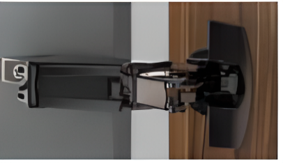 BISAGRA CLICK HETTICH CON FRENO 180º ÓXIDO CON TETÓN. C.52