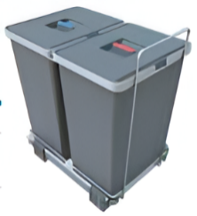 CUBOS EXTRAIBLE ECOFIL GRIS 24+24 L.