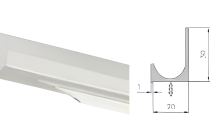 TIRADOR UÑERO DE 21 MM LARGO 3 METROS PLATA MATE