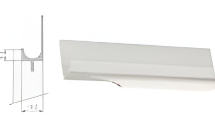 TIRADOR UÑERO FALSO GOLA CROMO MATE TIRA DE 3 MTS