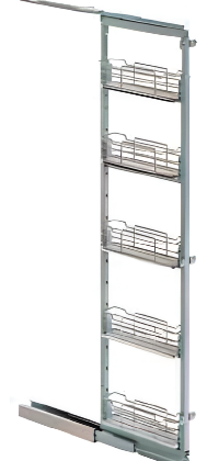 BASTIDOR PARA COLUMNA EXTRAIBLE 5 CESTAS PLANA