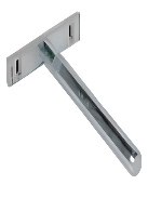 PORTA ESTANTE CON PLACA FIJO M-10*110 MM CINCADO