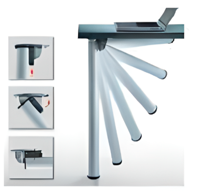 PATA PLEGABLE ALUMINIO D50 H-705