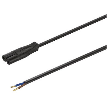 Cable de alimentación para transformador, Con conector para pequeños aparatos para entrada C8