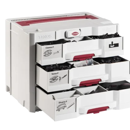 P-System gama de elementos de ensamble profesional, en sortainer